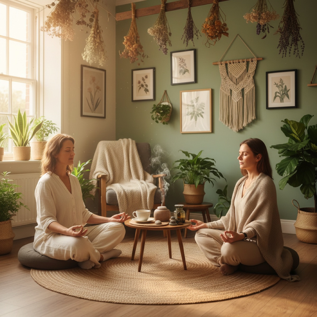 One-on-one mindfulness coaching session